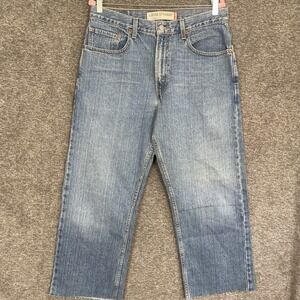 Levis 569 Loose Straight Leg Jeans Mens Size 34x27 Wide Leg Baggy Raw Hem‎ Y2k